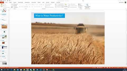 Water Productivity analysis in QGIS