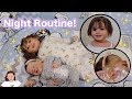 Reborn Night Routine with Toddler Nora and Baby Hazel! | Kelli Maple