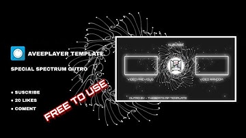 «outro template» Special Avee Music Player/ Free Download