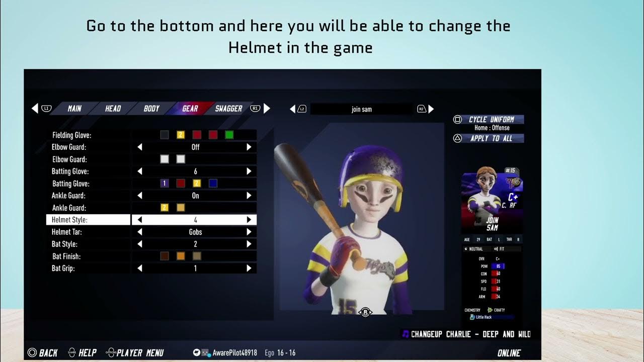 how-to-change-helmet-in-super-mega-baseball-4-youtube