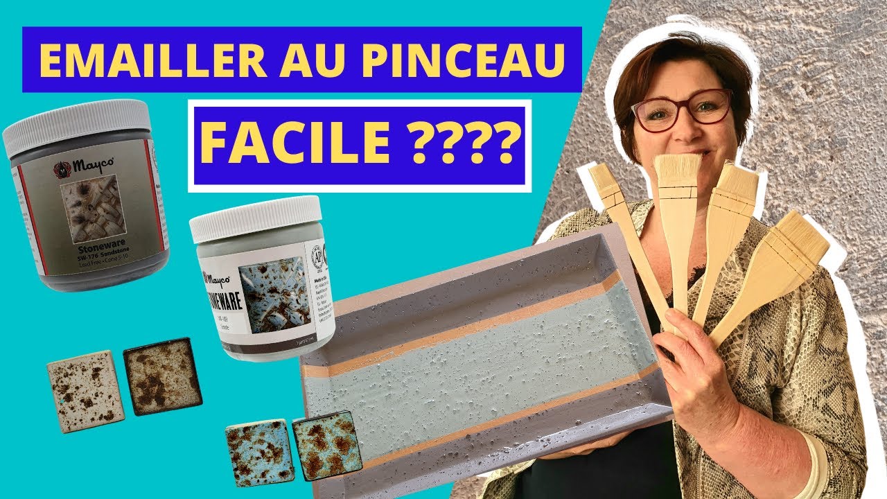 Comment émailler au pinceau avec des émaux prêts à l'emploi avec une facilité déconcertante ??!!