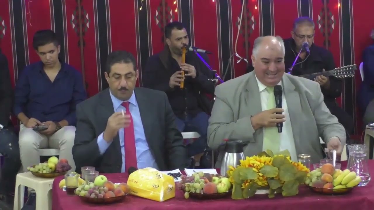 افراح حلبون٢٠٢٢ بيت اللحام الشعراء اسامة السمرة وايهاب حسين مع الشاعر اسعد ابراهيم