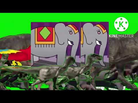 All the animals dogs number eilmation 4 stampede in green screen (free to use)￼