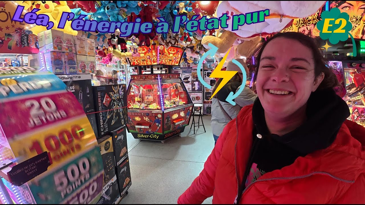 Léa toujours à fond au stand du lowe à la foire hiver à Rennes 2/2