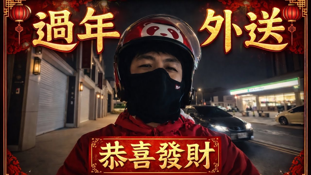 大年初一跑外送本來今天開開心心的...😥😥😥