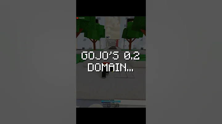 GOJO's 0.2 DOMAIN in JUJUTSU SHENANIGANS... #roblox #jjk #jujutsukaisen #anime #shorts #memes