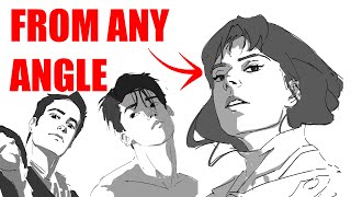 The EASIEST Way to Draw Heads in Any Angle (Beginner Friendly)