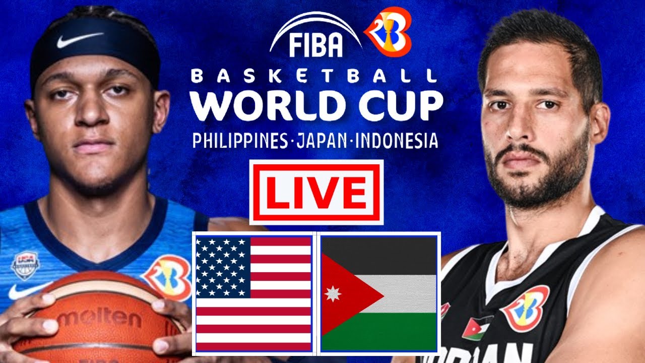 USA vs Jordan FIBA BASKETBALL WORLD CUP 2023 Live Scoreboard