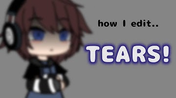 How To Draw Tears Tutorial / Gacha Life / Easy /