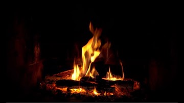 🔥 TRANQUIL Glow FIREPLACE (No Music) with SMOLDERING Logs and FAINT Wood CRACKLING for Comfort