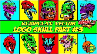 Kumpulan Stiker Logo Skull Tengkorak | Free Download #Part3
