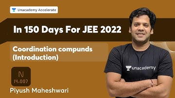 Problem Solving on Coordination compunds (Introduction) | In 150 Days For JEE 2022 |  PMS