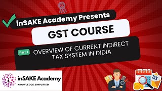 1 Overview of Current Indirect Tax System in India #IndirectTax #GSTIndia