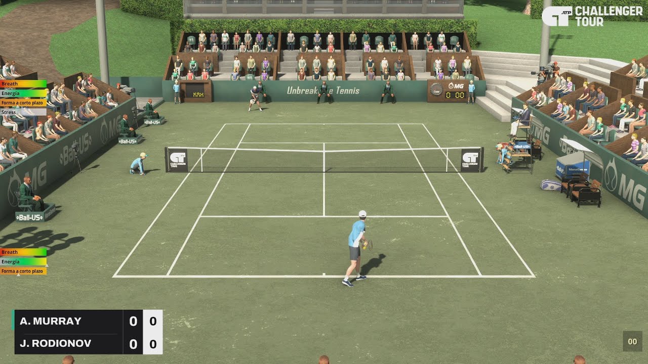 Jurij Rodionov VS Andy Murray CHALLENGER SURBITON Tennis Elbow 4 Gameplay