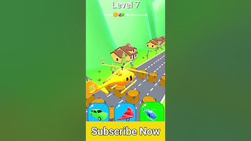 Shape-shifting Funny Race Gameplay new hyper casual games level 7 #shorts #gameplay #shapeshifting