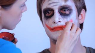 joker face paint painting
