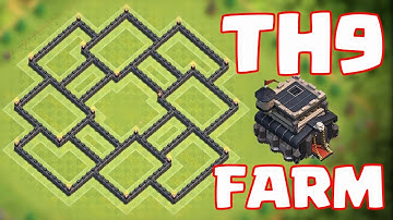 Clash of Clans - TH9 FARMING BASE PROTECT Your DE | SAVING Loot GOLD + ELIXIR | COC Design