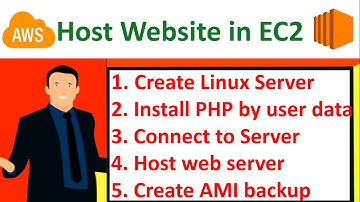 How to Create AWS EC2 & Host Website in it using PHP, Apache (from user data)  |  Create AMI backup
