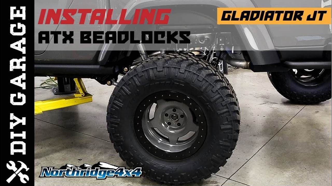 ATX Bead Lock Wheels Jeep Gladiator JT DIY Install | Northridge4x4 - YouTube