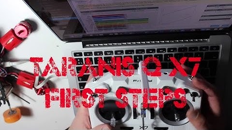 2. Taranis Q X7 - First steps: receivers, adjustments, binding and channels configuration