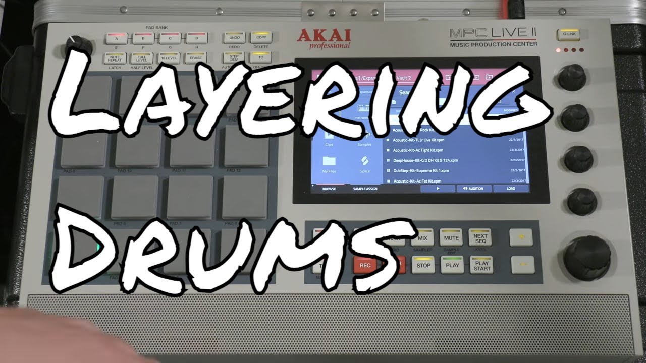 how i jam (creating a jam part two) - youtube Images... How I Layer Drums on the MPC Live 2 - YouTube