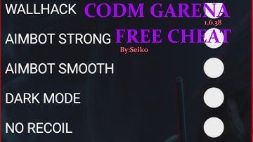 FREE CODM:GARENA | MOD MENU 1.6.38. CHEAT(OUTDATED)
