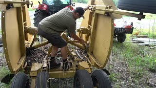 FREE 👍 BATWING MOWER! Is it too farm gone? YOU DECIDE! Will it ever run again??