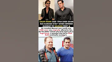 Salim Khan When Mannat Offered To Salman First Said Itna Bade Ghar Mai Karoge Kya Salmankhan News 
