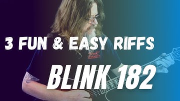 Thumbnail of 3 EASY Guitar Riffs By Blink 182 (Dammit/Down/Adam’s Song)