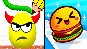 Draw To Smash vs Food Run - Max All Levels Android iOS Gameplay