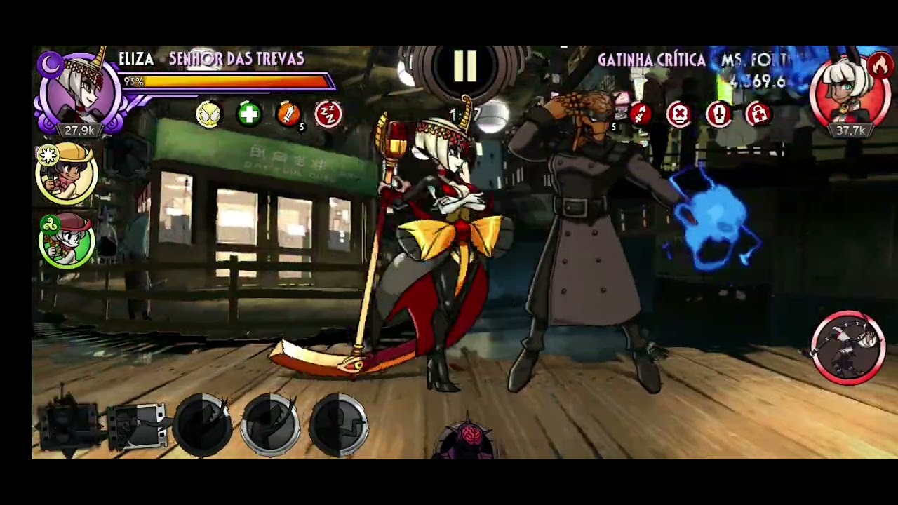 Testando a senhor das trevas ( Eliza) no novo boss! Ms fortune. #skullgirls  skullgirls mobile 