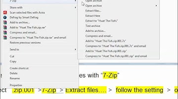Super easy way to extract .zip.001 file with "7-Zip" ( in 4 steps)