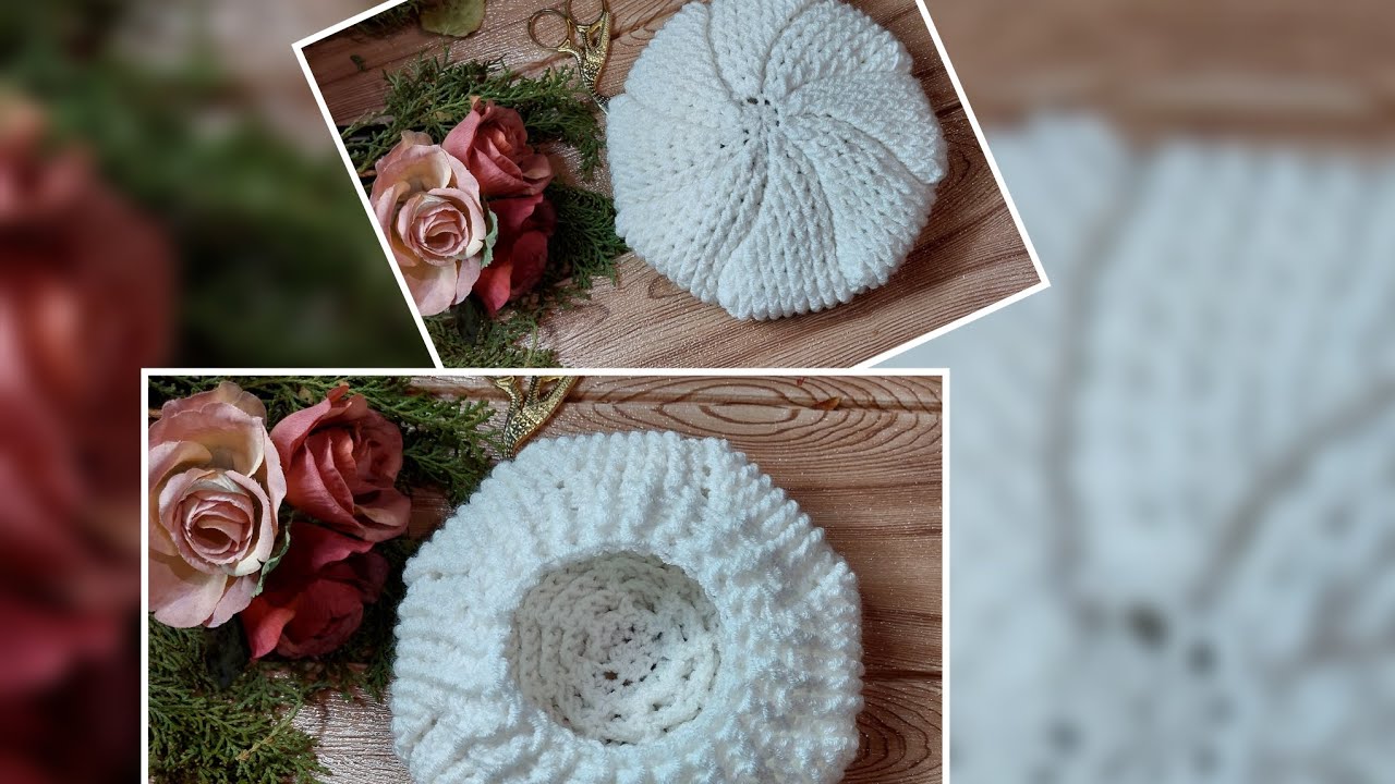 μπερες με βελονακι, εύκολο σχέδιο @ crochetaria crochet beret, easy pattern