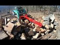 Splitting big logs and stumps