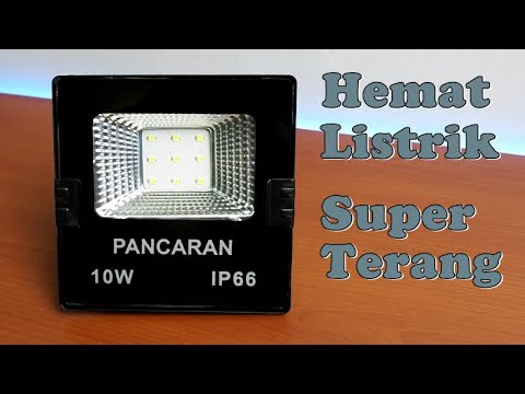 Video: Seberapa terang lampu sorot LED 10 w?