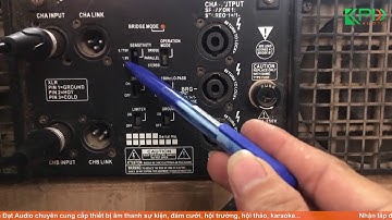 Tác dụng của các công tắc phía sau cục đẩy công suất ít người biết đến | Khang Phú Đạt Audio