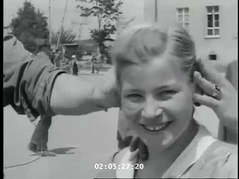 WW2: Delousing of Displaced Persons, Schwabisch Gmund, Germany (May 29, 1945)