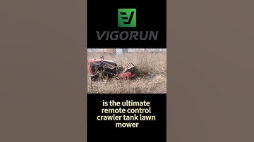 Vigorun remote operated caterpillar flail mulcher made by Vigorun Tech #rcmower #flailmower