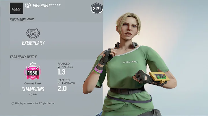 I HIT CHAMPION WITH A 2.0KD [Rainbow Six Siege]