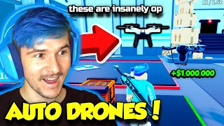 I Got INSANE AUTO DRONES In Delivery Simulator AND MADE MILLIONS OF DOLLARS!! (Roblox)