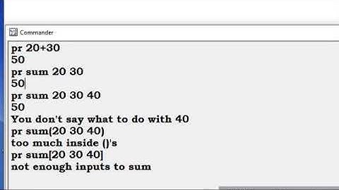 calculation in logo part 2