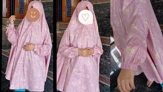 khimar with sleeves cutting and stitching / jilbab /namaz dupatta with sleeves / namaz jilbab