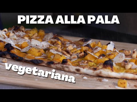Vegetarian Pizza Alla Pala With Pumpkin, Peanuts And Licorice