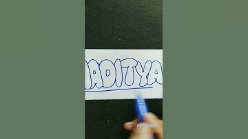 How to write your name with bubble letter 😍💫 #shorts #youtubeshorts #shortvideo #ytshorts
