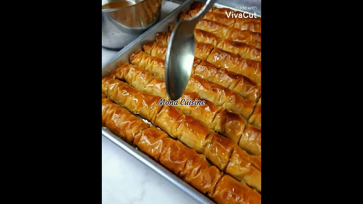 بقلاوة بعجينة الفيلو (baklawa)😍❤❤