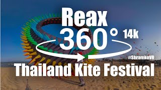 Relax 360 VR video. Kite Festival  in Thailand 2023 14k