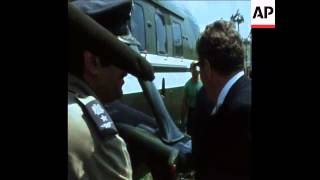 SYND 3 9 75 KISSINGER AND WIFE LEAVE ALEXANDRIA TO RETURN HOME