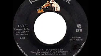 1965 Ed Ames - Try To Remember 1965 Ed Ames - Try To Remember