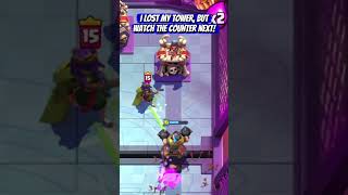 Lost Tower but Big Damage Dealt #clashroyale #supercell