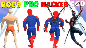 NOOB vs PRO vs HACKER vs GOD in Mashup Hero (Spider Man Ver.)